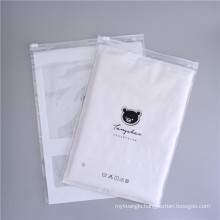 Hot Sale Eco friendly Zipper Resealable Clothes Packaging Frosted Plastic Ziplock Bag With Logo